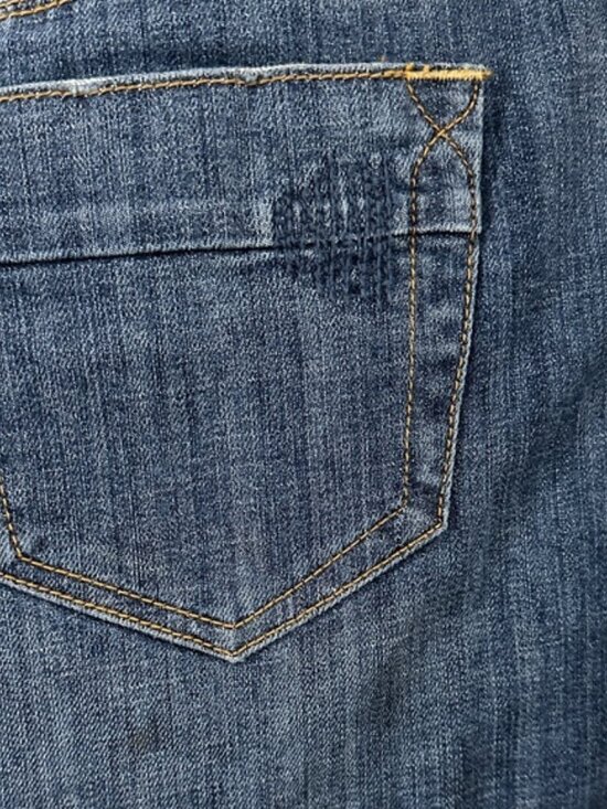 a.n.a Distressed Blue Mini Skirt med wash size 10 - Picture 4 of 13